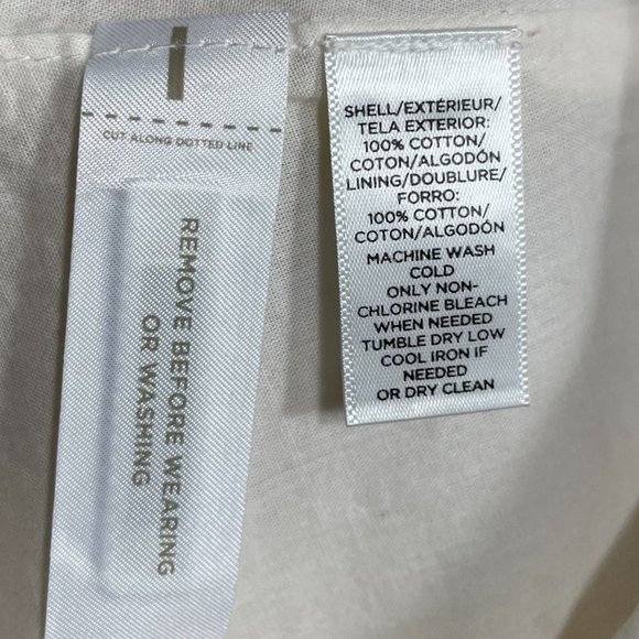 100% Cotton Eyelet Skirt NEW 12 Knee Length Ivory Cream Scalloped Broderie Lace - Picture 15 of 15